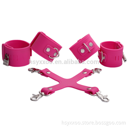 2017 New SM Bondage Silicone Lockable Hog-Tie System